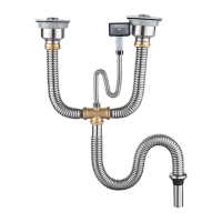 鸣固 厨房洗菜盆水槽洗碗池排水管道双槽下水器下水管件