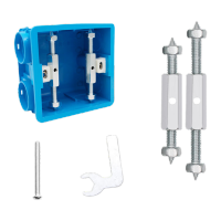 鸣固 暗盒修复器开关盒插座底盒修补工具86型万能固定器 86型开关 金属扳手型固定器(10只) MGL0133