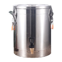 鸣固 不锈钢保温桶 超长商用饭桶 大容量汤桶豆浆奶茶桶 摆摊冰粉桶 304不锈钢 50L 单龙头