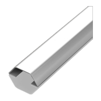 鸣固 六角梯形不锈钢线槽 明装地槽地线槽金属防踩压线槽地面神器 白钛金 50mm MGL0500 KS820724