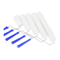 鸣固 粘尘滚筒 粘尘纸卷专业生产机用PE粘尘滚筒6英寸15cm长 手柄*1+滚筒*1套装