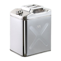 鸣固 304不锈钢汽油桶柴油壶食用油铁油桶汽车备用油箱加厚油桶 不锈钢30L KS468241