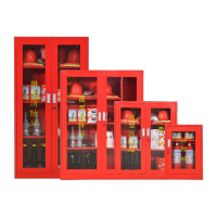 鸣固 消防柜 安全器材箱微型消防站消防器材工具全套放置柜灭火箱0.8*0.5*0.25m 0.8米消防柜