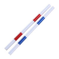 鸣固 蓝白塑料隔离墩红白小水马围栏护栏道路分流反光警示防撞桶 连接杆2米 蓝白一根