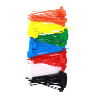 鸣固 标签扎带 记号牌 电线标记吊牌彩色标牌扎带 4*150红色(250条) KS308115