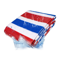 鸣固 防汛物资 彩条布 防水布防雨布加厚耐磨油布雨篷布防晒防尘防风布隔热塑料蓬布 4*6米 KS143297