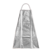 鸣固 防火隔热围裙铝箔防烫冶炼耐高温高效阻燃 银色 CS781301