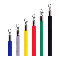 鸣固 酒店礼宾杆挂绳宾馆迎宾柱豪华不锈钢圆球隔离带警戒线 银行展厅一米线栏杆围栏护栏 蓝色绒布绳银扣