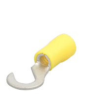 鸣固 钩形接线端子紫铜材质冷压接线端子预绝缘钩型端子 HV1.25-3.5 1000只