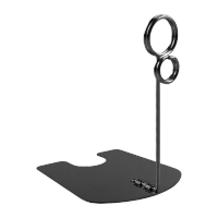 鸣固 标价牌 金属标签夹 商品价格牌夹POP货架广告夹 立式标价牌 黑色10cm 5只 KS174177