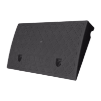 鸣固 马路牙子台阶垫 斜坡垫板 塑料路沿坡汽车台阶上坡垫 注塑定位器 50*27*7cm 黑色