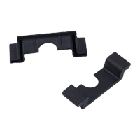 鸣固 钢导轨卡槽U型空气开关断路器配电箱导轨卡槽导轨护套通用10个装 MGL0150