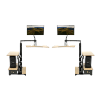 NHZHIW电脑桌电竞桌升降桌悬浮桌子办公工作台电动增高架多功能木纹黑色