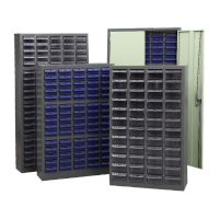 鸣固 零件柜100抽无门蓝色抽屉式收纳箱工具柜 651*220*1207mm