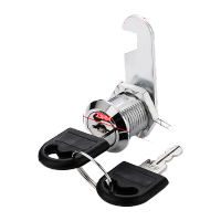 鸣固 柜门锁转舌锁 正心20mm[单开]2把钥匙