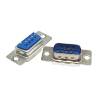 鸣固 DB9母头/公头9针串口接头焊线式RS232串口九针插头单黑胶母头不带壳(5个) MGL2225 KS535692