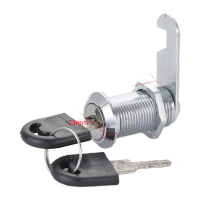 鸣固 柜门锁转舌锁 正心35mm[通开]2把钥匙