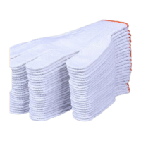 鸣固 劳保手套棉纱手套线手套批发加厚耐磨工作手套 工地车间劳防手套 400克 12双 KS058505