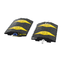 鸣固 线槽减速带 线槽板过护线压线板奔驰款一线500*340*50MM