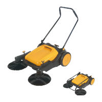 鸣固 手推式扫地机工厂车间物业无动力扫地车商用清扫车 JB-980