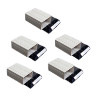 鸣固 零件盒 加厚组合式塑料零件柜 抽屉式元件盒 玩具收纳盒 F2# 灰壳款185*110*60mm(5个)