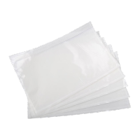 鸣固 透明背胶袋 装箱单袋 中铁物流面单袋 快递运单贴 短边开口120*180 100个透明背胶袋