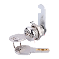 鸣固 柜门锁转舌锁 C级信箱锁20mm[通开]