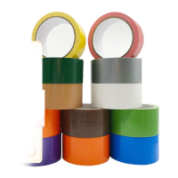 鸣固 强力布基胶带 彩色防水定位胶带地毯划线舞台车库胶带遮蔽保护膜地标线 100MM*10米 蓝色 KS132068