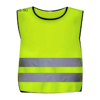 鸣固 反光背心马甲反光衣交通骑行马甲汽车安全警示马甲安全服荧光网银条高亮 儿童款M码(8-13岁) CS767729