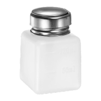 鸣固方形酒精瓶 按压式铝头酒精瓶200ml白色