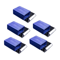 鸣固 零件盒 加厚组合式塑料零件柜 抽屉式元件盒 玩具收纳盒 F01# 蓝壳款175*110*55mm(5个)