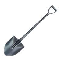 鸣固 应急防汛抗洪全钢铁铲 工程锰钢淬火铁锹除雪铲雪锹 园林钢柄铁柄铁锨 清洁绿化挖土工具 铁柄尖楸73CM