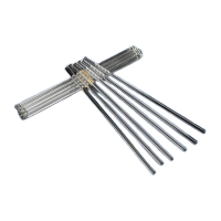 鸣固 玻璃棒 烘头实心玻璃导流引流棒 搅拌棒 加长加高高温高硼硅玻璃棒(直径6mm) 15cm+20cm+30cm