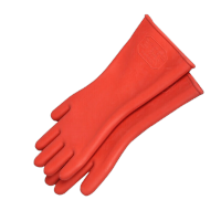 鸣固 盛安绝缘手套带电作业高压电工电力安全防触电手套劳保维修橡胶手套耐磨 25kv手型