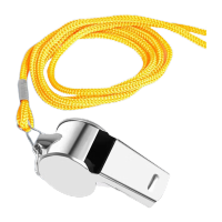 鸣固 口哨户外野营训练哨八哥玩具求生哨救生哨宠物高频小哨子篮球裁判 长款嘴口哨 KS173061