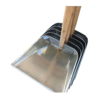鸣固 簸箕箕畚箕铲子撮子加厚铁畚斗厨房酒店垃圾斗特厚垃圾铲子特大款不锈钢簸箕 (小号)80CM KD838767