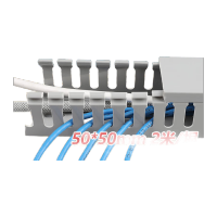 鸣固 pvc灰色机柜走线槽齿形线槽 高50*宽50mm 2米/根 1根装 KD315839