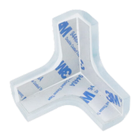 鸣固 防撞角 小T形护角 透明10个装