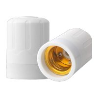 鸣固 E27螺口圆形吊灯头 便捷接线悬吊式防脱落吊灯头 明装接头86型吊灯头铝圈 ZL5032