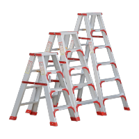 鸣固 梯子加厚折叠铝合金加宽加固款人字梯2.5米工程合梯登高爬阁楼楼梯扶梯凳
