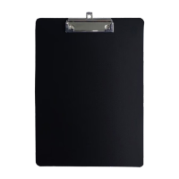 鸣固 板夹A4文件夹写字垫板 2毫米加厚 竖款A4黑色板夹 更耐用(22.5X31.5CM)10本装