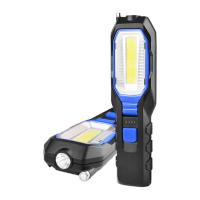 鸣固 维修灯工作灯多功能充电式便携应急手电筒6302干电池版蓝色