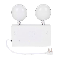 鸣固 应急照明灯新国标LED消防应急灯双头照明楼道壁灯安全出口 楼层应急疏散通道指示灯 标准款