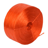 鸣固 打包绳大捆 全新料塑料绳子捆扎绳撕裂绳 草球绳扎口绳 搬家包书打包带 约2.6kg红色 KD158518