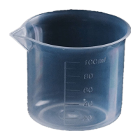 鸣固 ZS1146烧杯 100ml塑料杯 计量杯 耐热量水杯 测量刻度杯