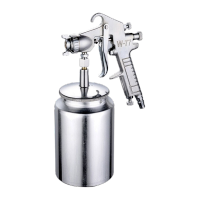 鸣固 喷漆枪喷壶 乳胶漆喷漆枪喷涂工具高雾化油漆气动喷枪 口径2.5下壶W77G/S