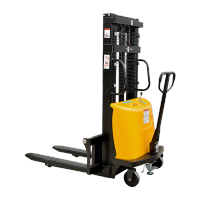 鸣固 叉车 半电动叉车 电动液压堆高车 搬运车升高车 充电式 载重2吨升高4米