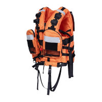 鸣固 救生衣 大浮力成人重型激流救生衣专业水域救援 橙色C款