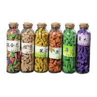 鸣固 塔香粒玻璃瓶装檀香沉香艾草熏香家用室内香薰厕所卫生间香薰 蒲荷[约128粒瓶装]