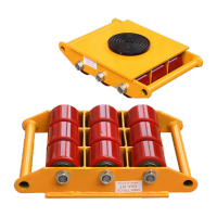 鸣固 搬运坦克车胶轮钢轮重物移位器重型设备地牛小坦克 CRA直行坦克车 胶轮 24T 16轮